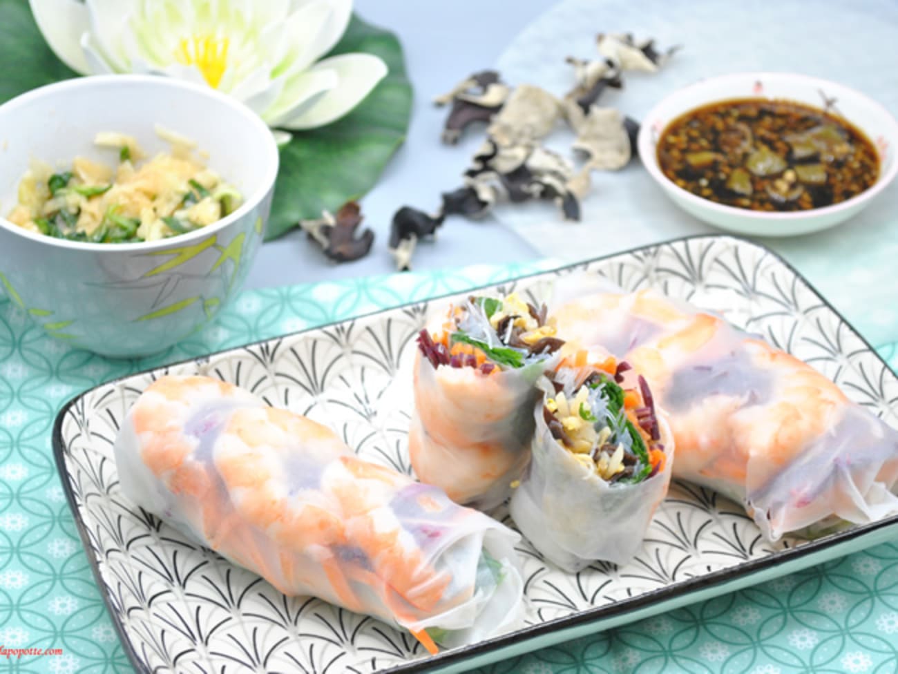 Rouleaux de printemps aux crevettes pour le nouvel an chinois : recette