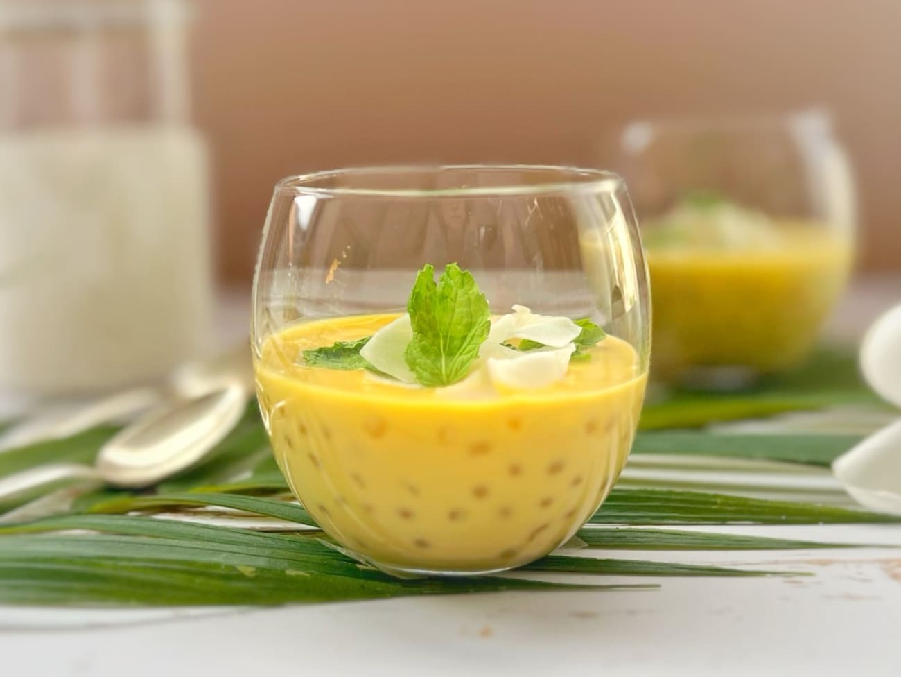 Perles de tapioca, lait de coco et mangue : le mango sago asiatique