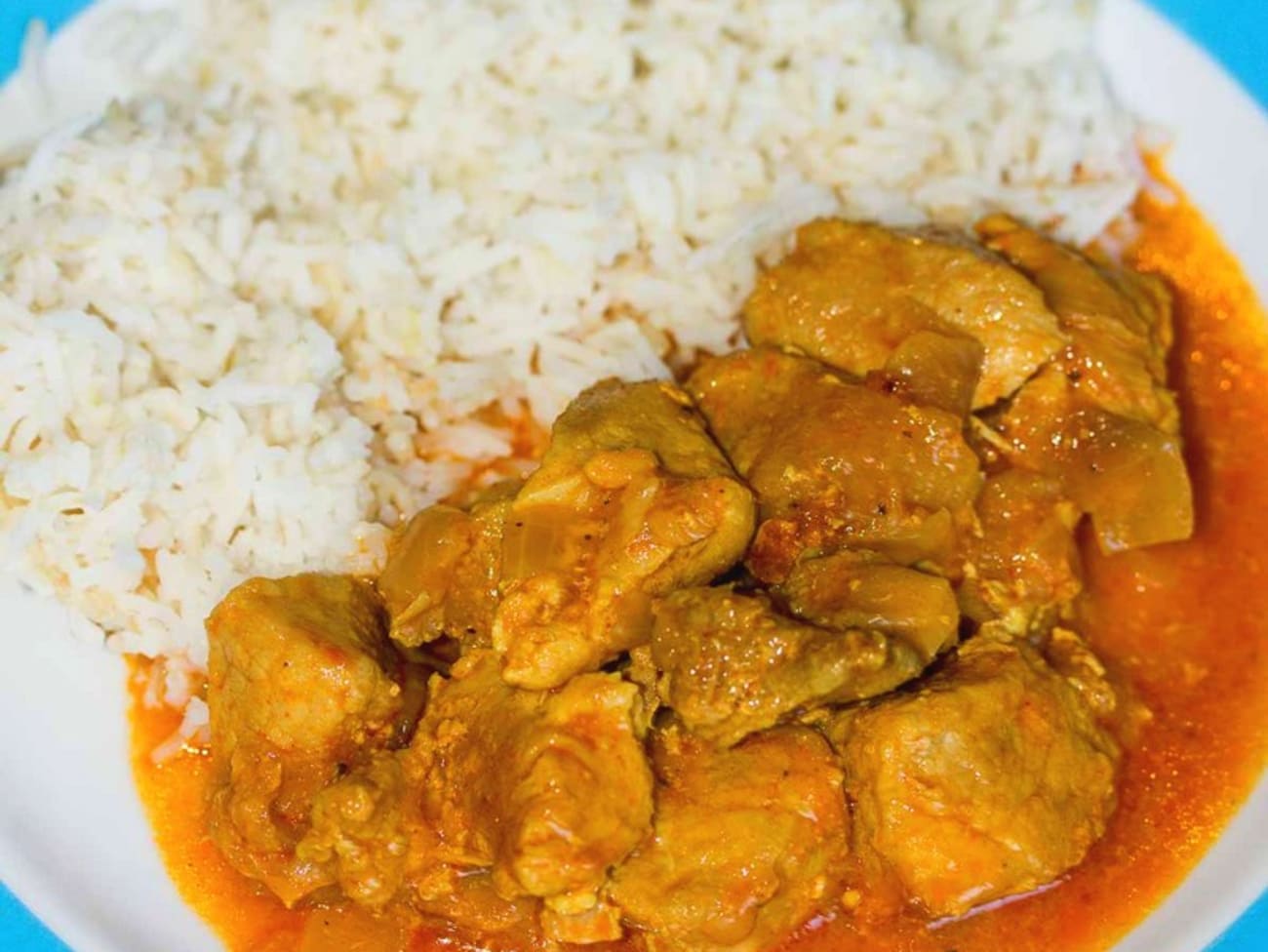 Sauté de porc au curry et son riz basmati : recette Sauté de porc au curry