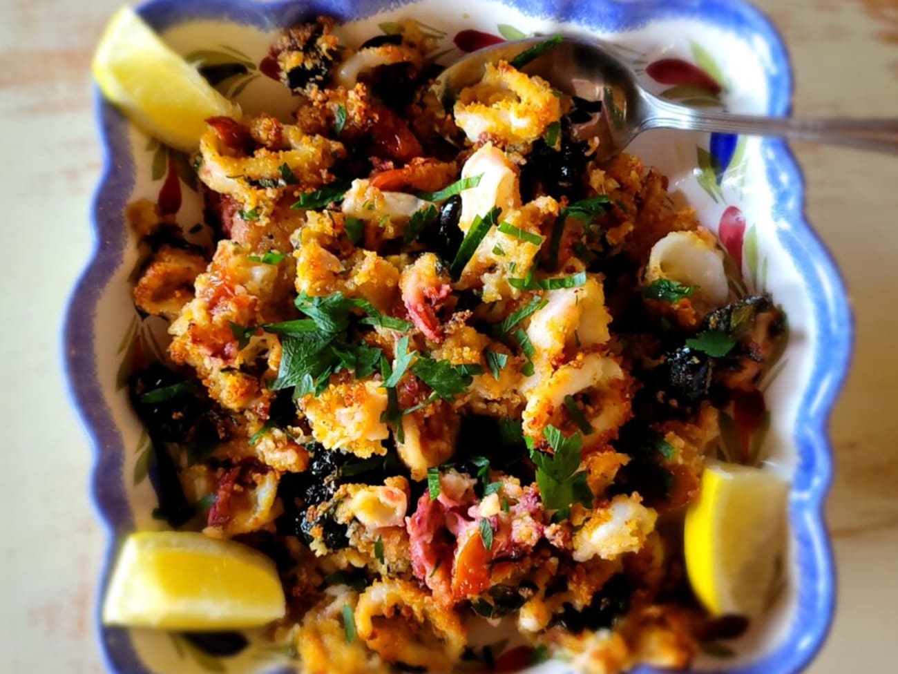 Calamars frits au four, une recette pleine de saveurs