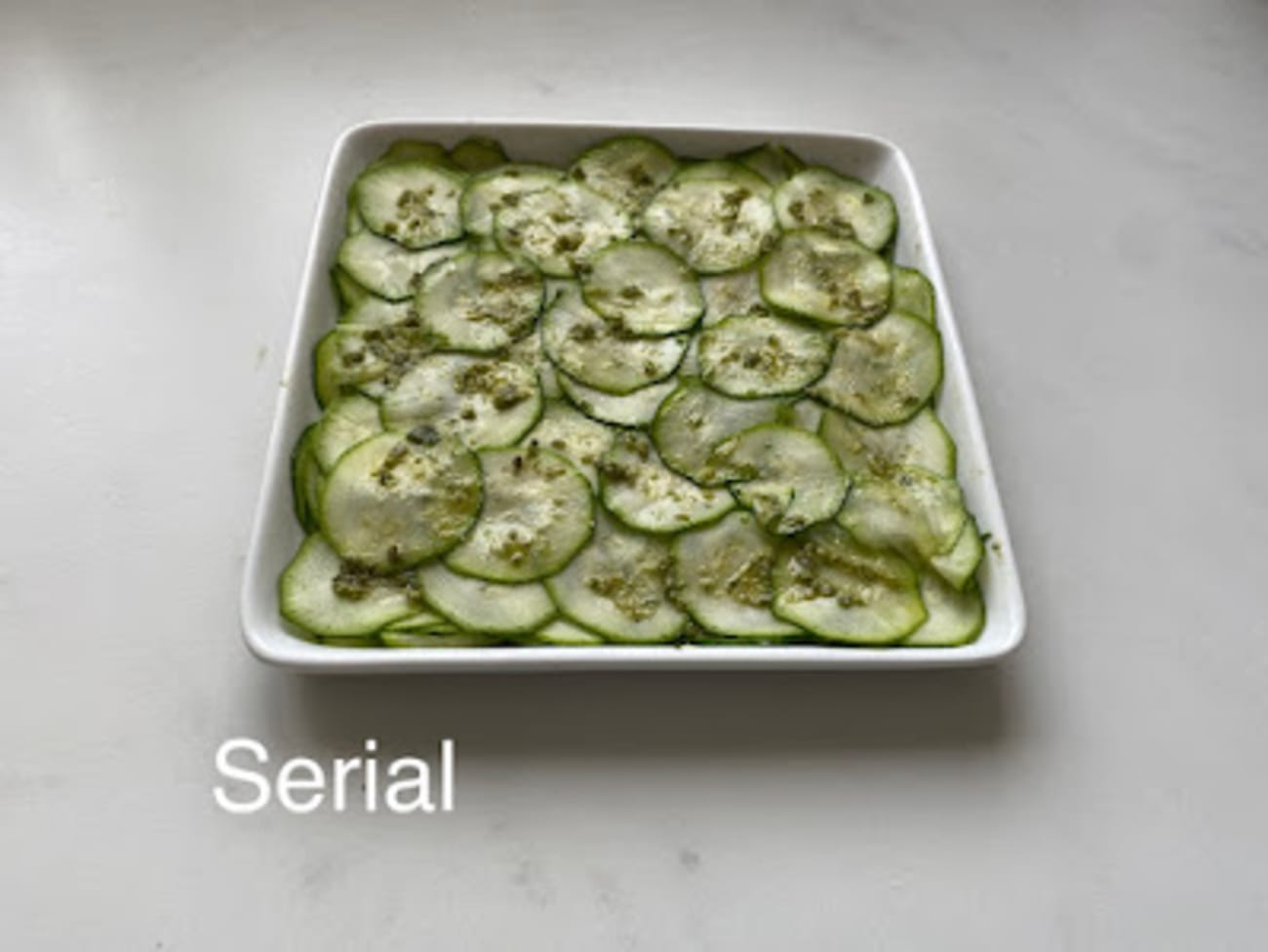 Carpaccio de courgette au pesto de verveine : idéal pour l'été