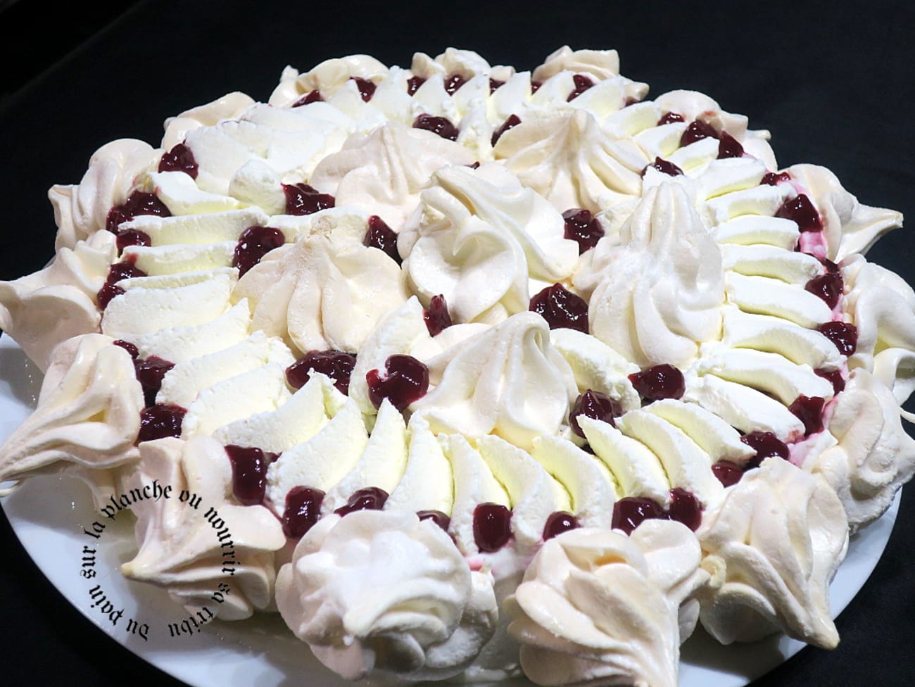 Vacherin tout en douceur citron framboises pour "la tribu"