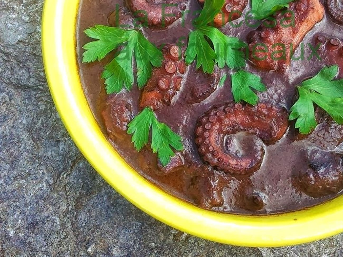 Daube de poulpe au vin rouge comme en Méditerranée : recette Daube de