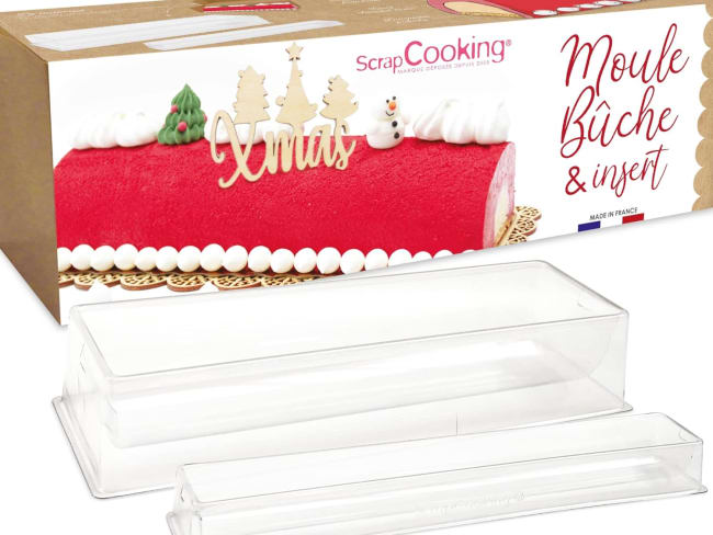 Kit moule bûche roulée Noël Scrapcooking