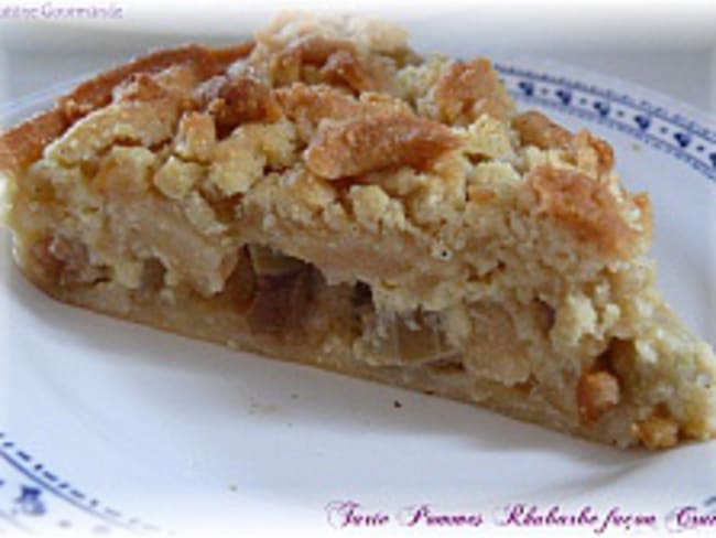 Tarte Pomme Rhubarbe Facon Crumble Recette Par Delf745