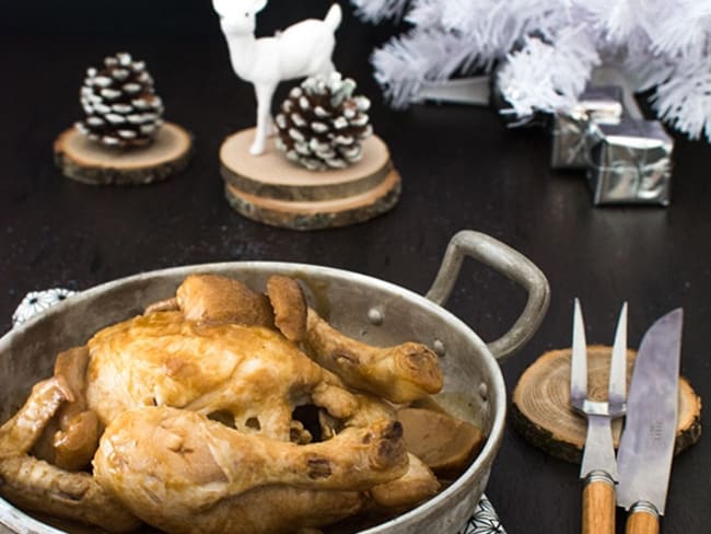 Pigeons et petits pois en cocotte à la française - Recette par Chef Simon