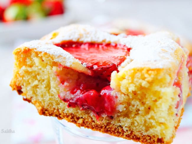 Gateau Moelleux Aux Fraises Simple Et Rapide Recette Par Auxdelicesdupalais