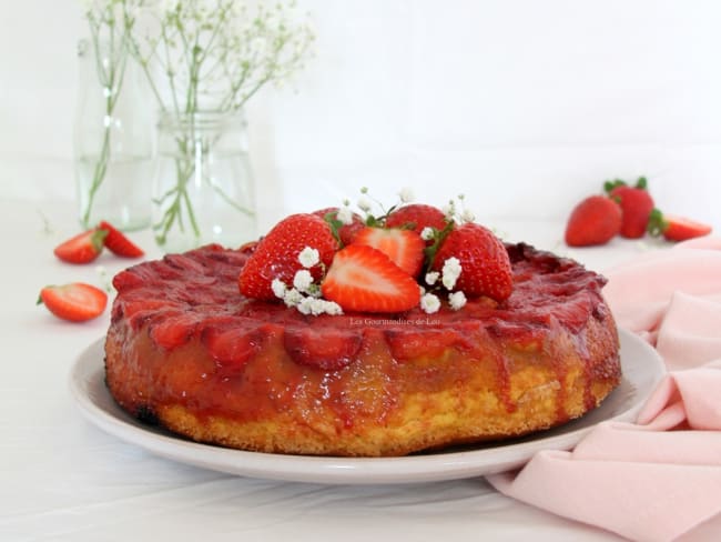 Gateau Renverse Fraise Mascarpone Recette Par Les Gourmandises De Lou