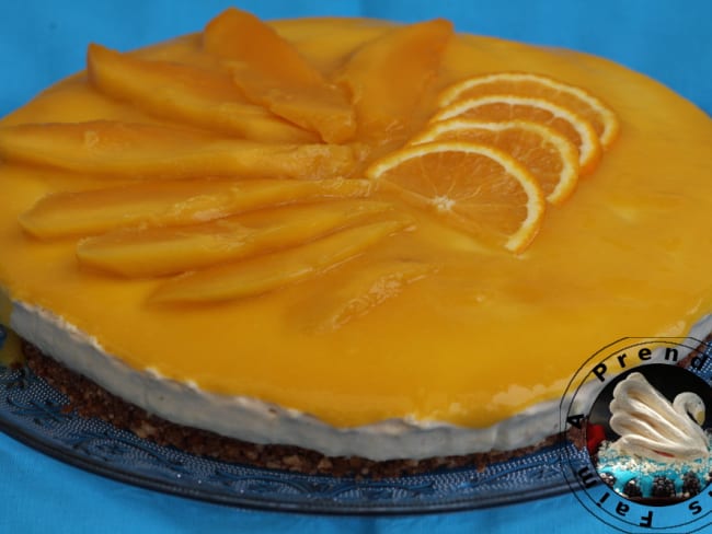 Gateau Sans Cuisson Mangue Orange Avec Magimix Recette Par A Prendre Sans Faim