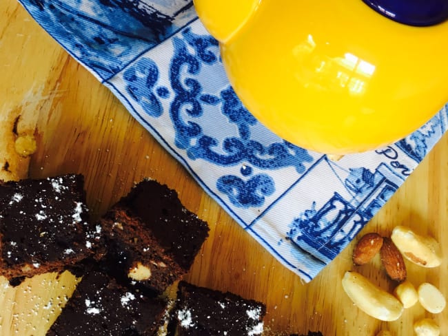 Brownie Chocolat Aubergine Recette Par United Colours Of Macarons