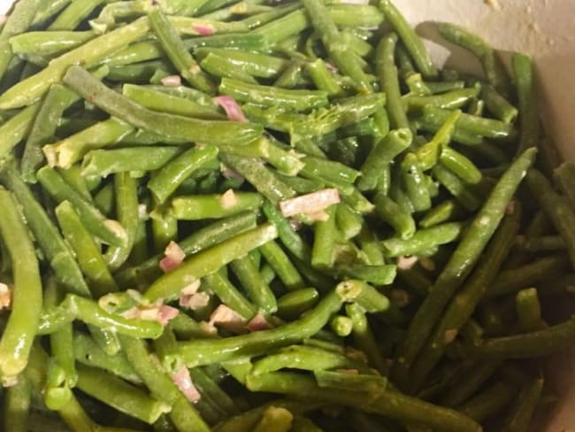 Salade de haricots verts à l'échalote
