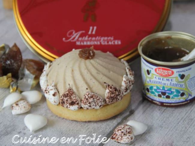 Mont Blanc Revisite Tartelette Recette Par Cuisine En Folie