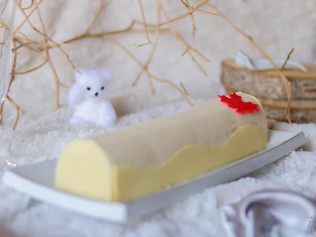 La Buche La Canadienne D Apres Pascal Lac A La Poire Et Au Sirop D Erable Recette Par Le Tablier Gourmet