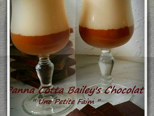 Panna cotta bailey's chocolat