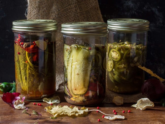Pickles de légumes au vinaigre - Recette par Une aiguille dans l potage