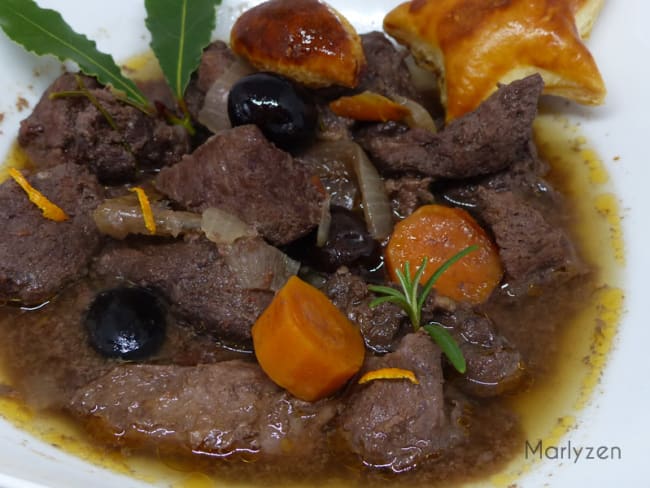 Daube de sanglier à la provençale - Recette par Marlyzen