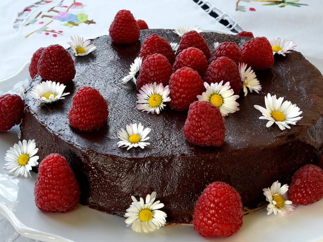 Gateau Au Chocolat Et Framboises Recette Par Ma Cuisine Sante Gateau Au Chocolat Et Framboises Recette Par Ma Cuisine Sante