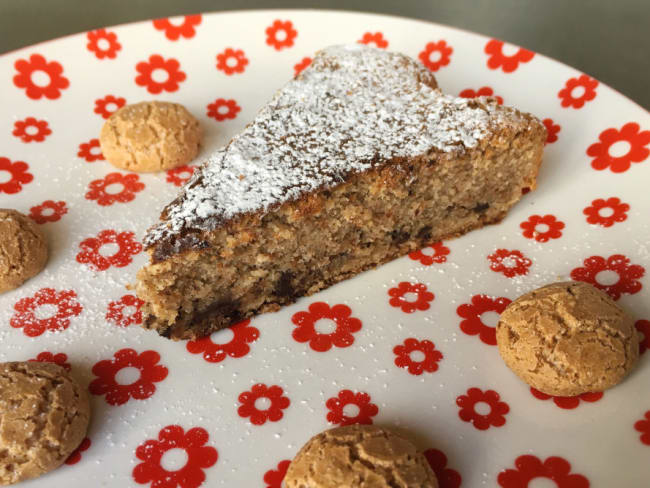 Gateau Aux Amaretti Et Au Chocolat Recette Par Ma Fourchette Est Italienne