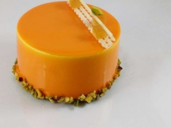Entremets Peche Melba Peche Vanille Framboise Recette Par Johan Mapatisserie Fr