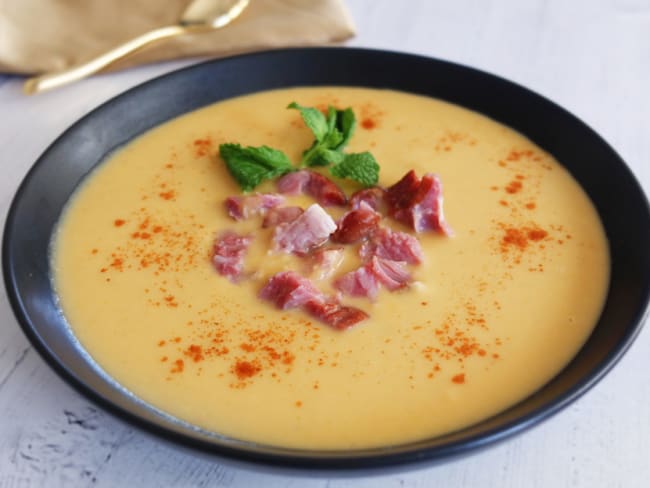Le Potage Saint-Germain et Jarret de Porc fumé