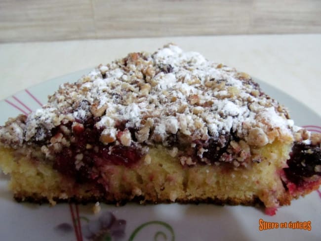 Gateau Aux Griottes Ou Cerises Et Noix Recette Par Sucreetepices