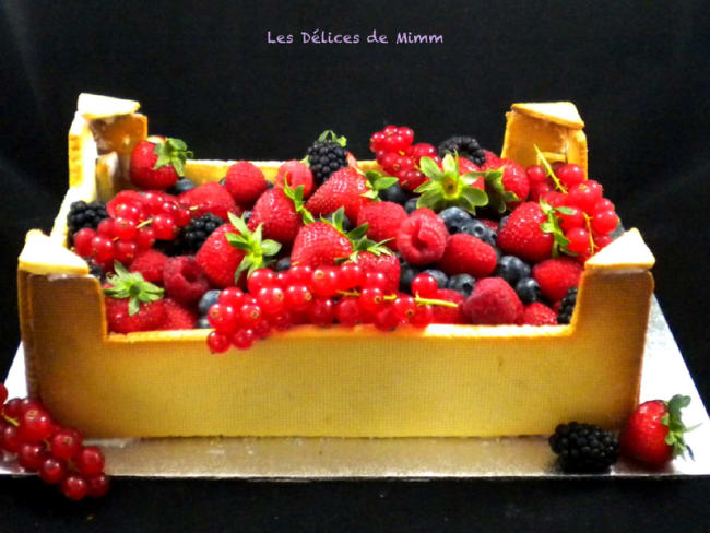 Mon Gateau Cagette De Fruits Recette Par Mimm Mon Gateau Cagette De Fruits Recette Par Mimm
