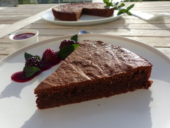 Gateau Au Chocolat De Nancy Et Son Coulis De Fruits Rouges D Apres Paul Bocuse Recette Par Philandcocuisine