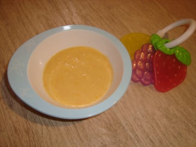 Recette Soupe carotte, poireau, pomme de terre à la vache qui rit dès 6