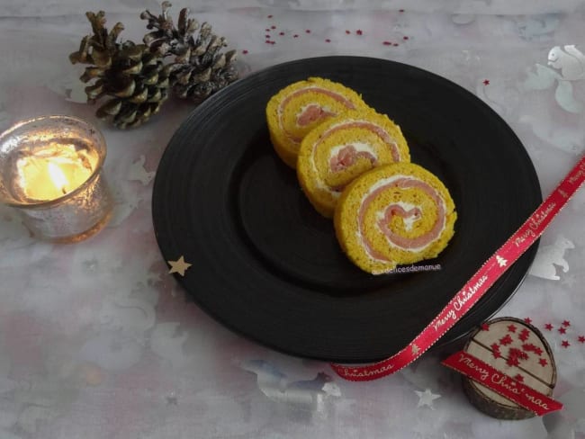 Buche Roulee Au Saumon Fume Et Fromage Frais Recette Par Auxdelicesdemanue