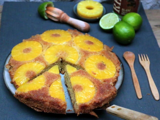 Gateau A L Ananas Noix De Coco Et Citron Vert Saveur Mojito Recette Par Happy Papilles