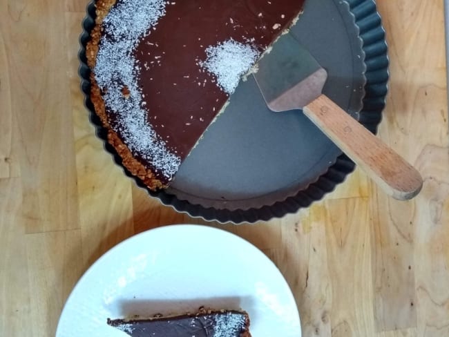 Tarte Au Chocolat Et Lait De Coco Recette Par Limonana Tarte Au Chocolat Et Lait De Coco Recette Par Limonana