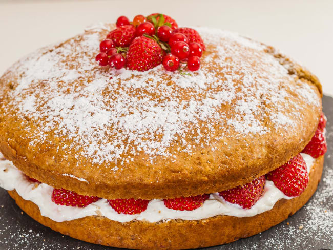 Gateau Facile Et Rapide Fraises Amandes Et Ricotta Recette Par Kilometre 0