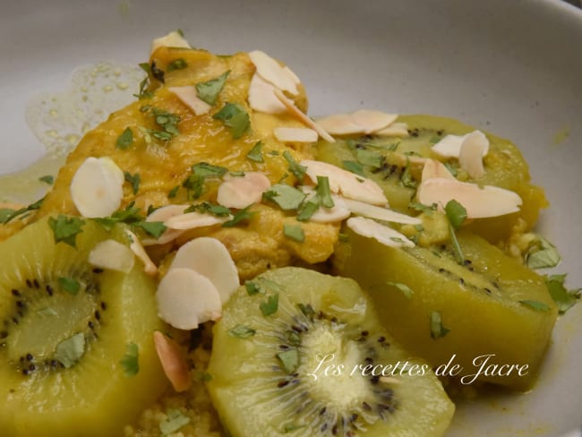 Tajine de poulet aux kiwis