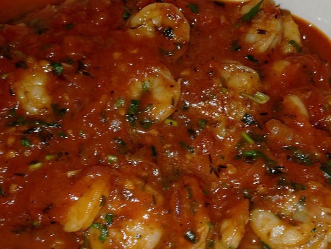 Recette Crevette sauce rouge comme à l'île Maurice