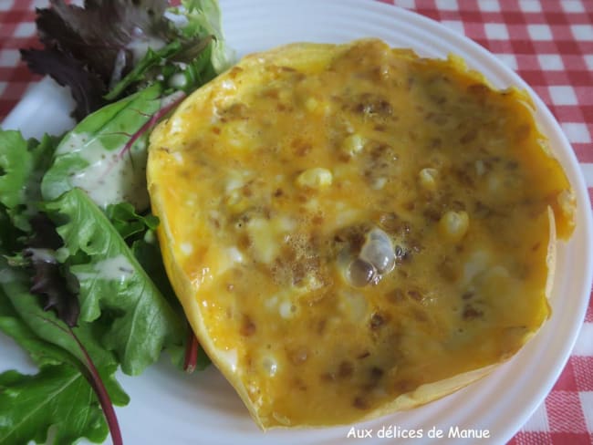 Omelette aux oignons : une plat facile et pas cher - Recette par