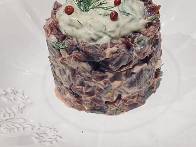 Tartare de betteraves rouges selon Jean-François Piège