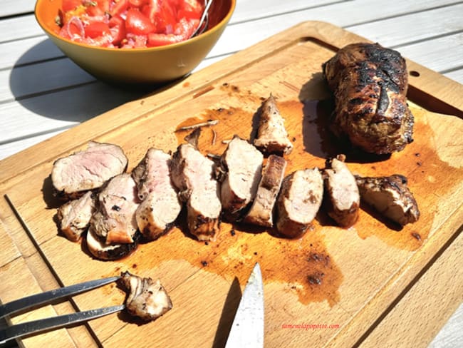 Recette Filet mignon de porc, cuisson au barbecue