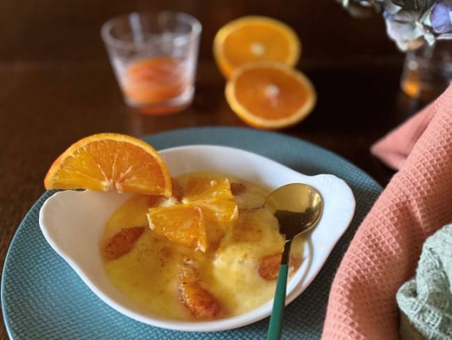 Gratin d’oranges sanguines à la fleur d’oranger – un dessert fruité léger