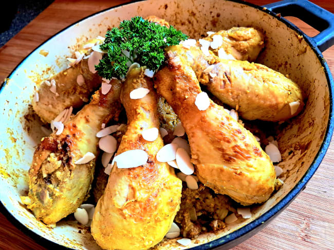 Riz Biryani et pilons de poulet