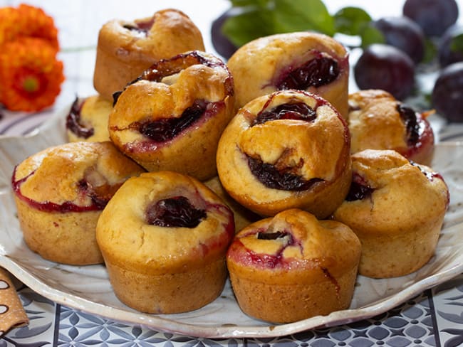 Muffins aux quetsches