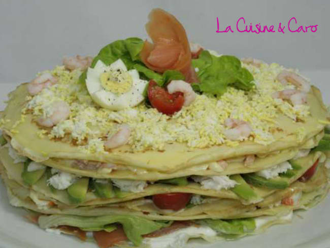 Gateau De Crepes De La Mer Recette Par La Cuisine Caro