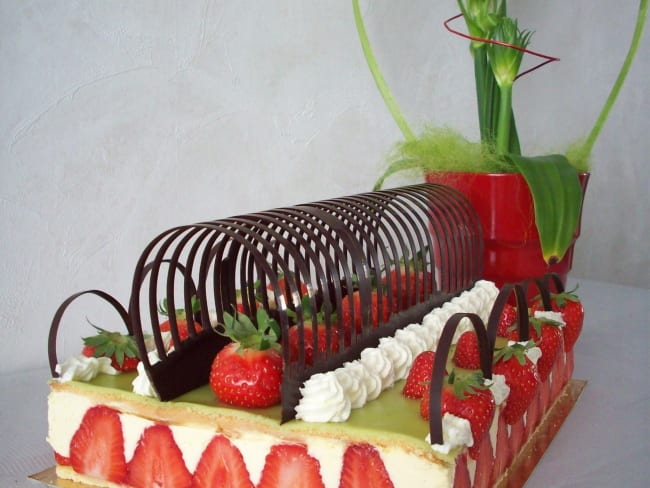 Fraisier Mon Potager De Fraises Recette Par Passion Patisserie