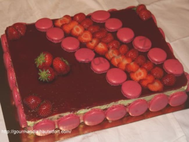 Mon Gateau D Anniversaire Fraises Et The Matcha Recette Par Gourmand Iz