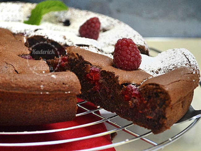 Fondant Chocolat Noir Et Framboises Recette Par Kaderick