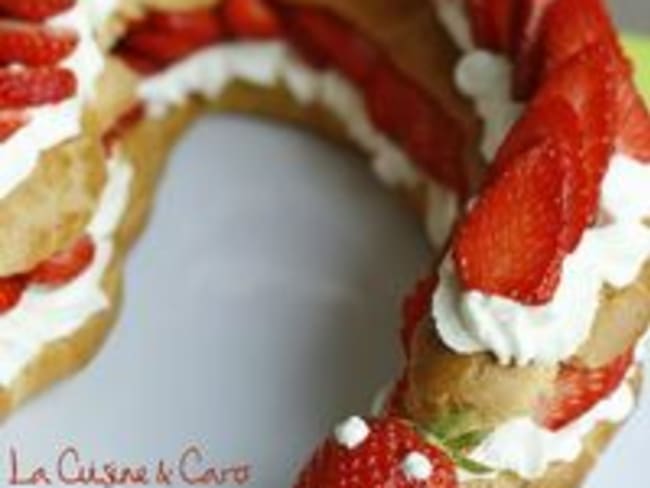 Serpent Chantilly Fraises Recette Par La Cuisine Caro