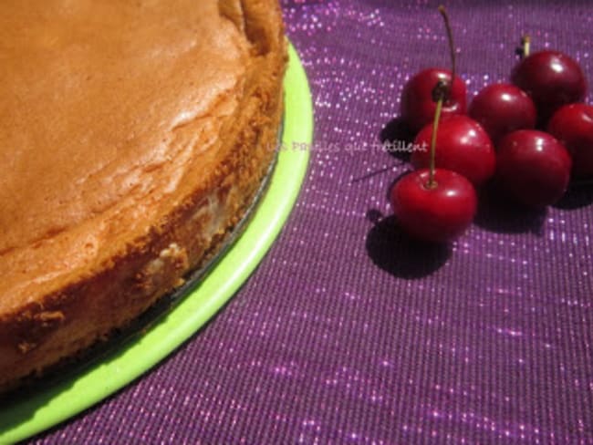 Gateau Magique Cerises Nectarines Recette Par Les Papilles Qui Fretillent