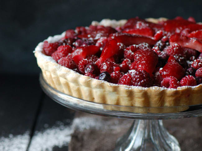 Tarte Aux Fruits Rouges Et Creme Patissiere Recette Par Madame Gateau