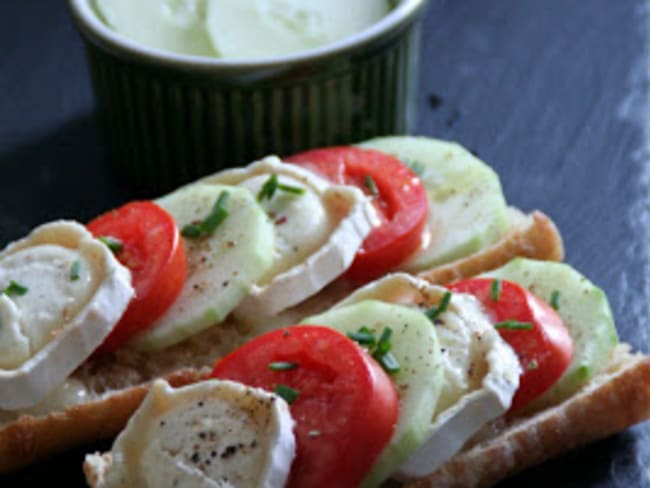 Tartines Chèvres Tomates Et Concombre Recette Par Et Charlotte Découvrit La Cuisine 