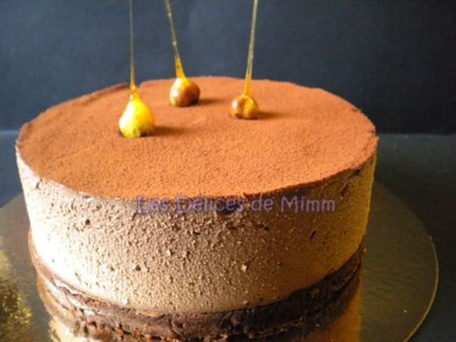 Gateau Mousse Aux 2 Chocolats Parfum D Amaretto Recette Par Mimm