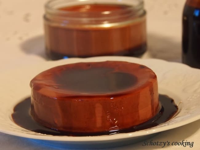 Flamby Au Chocolat Sauce Au Cafe Recette Par Schotzy